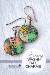Easy Washi Tape Earrings