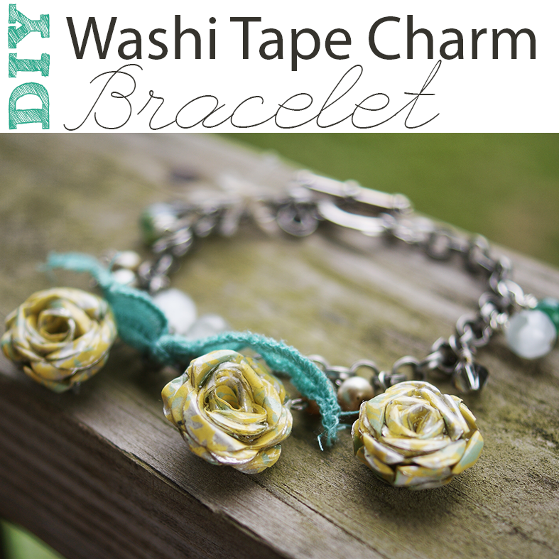 Sizzix Charm Bracelet Tutorial using washi tape @savedbyloves