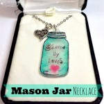 How to make a mason jar shrink plastic necklace and 50+ Shrink film crafts @savedbyloves