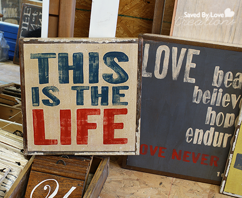 How to frame a rustic Sign