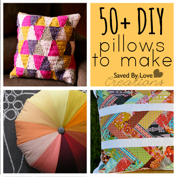 Over 50 Easy DIY Pillows to Make @savedbyloves
