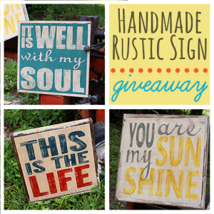 Get your own free rustic hand painted reclaimed wood sign @savedbyloves There is also a detailed tutorial if you want to make your own!