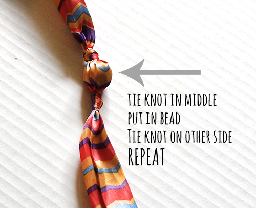 how to make a knotted bracelet