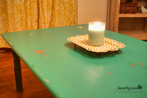 Distressed Painted Table