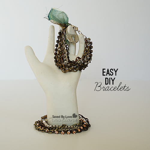 Make Easy Chain Bracelets in 10 minutes #jewelrymaking @savedbyloves