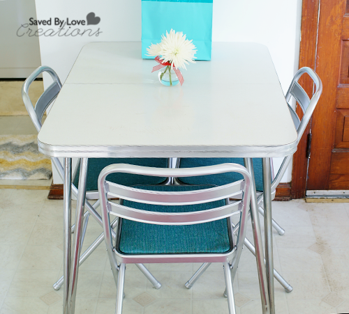 Remove Rust From Chrome Vintage Table Legs, How To Refurbish Formica Table