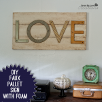 How to Make a Faux Pallet Sign @savedbyloves @floracraft