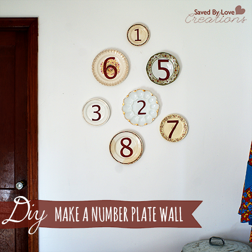 Make a Number Plate Wall @savedbyloves