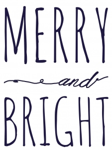Merry and Bright Printable Template