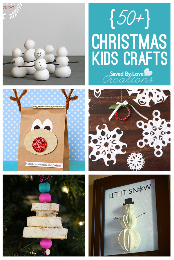 Christmas Kids Crafts to Make Pinterest Saved By Love Creations