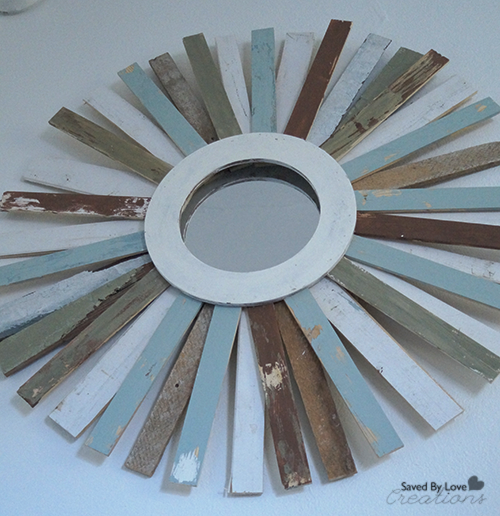 How to make an upcycled starburst mirror