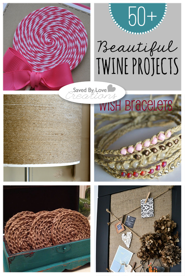 Over 50 Things to make with Twine #bakerstwine #twinecrafts @savedbyloves
