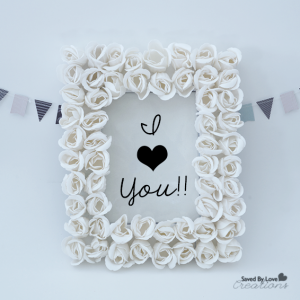 Easy Dollar Store Rose Soap Framed DIY @savedbyloves