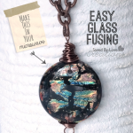 How to fuse glass in your microwave; beautiful dichroic focal pieces in minutes @savedbyloves