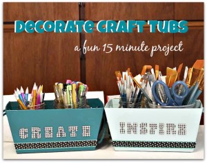 DIY Beautiful Craft storage in 15 minutes @savedbyloves