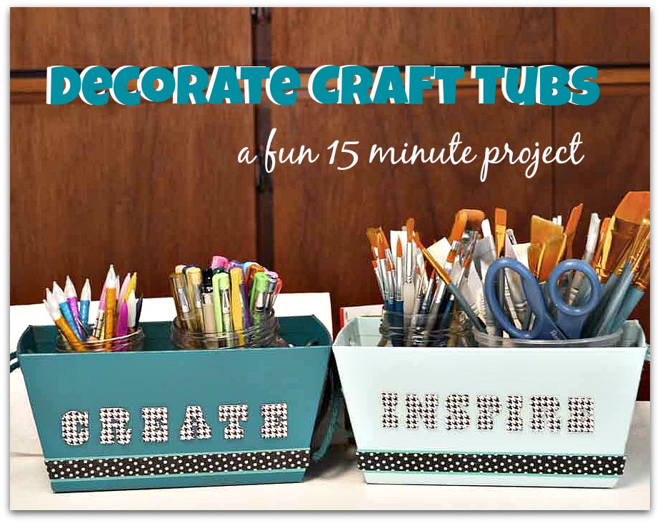 DIY Beautiful Craft storage in 15 minutes @savedbyloves