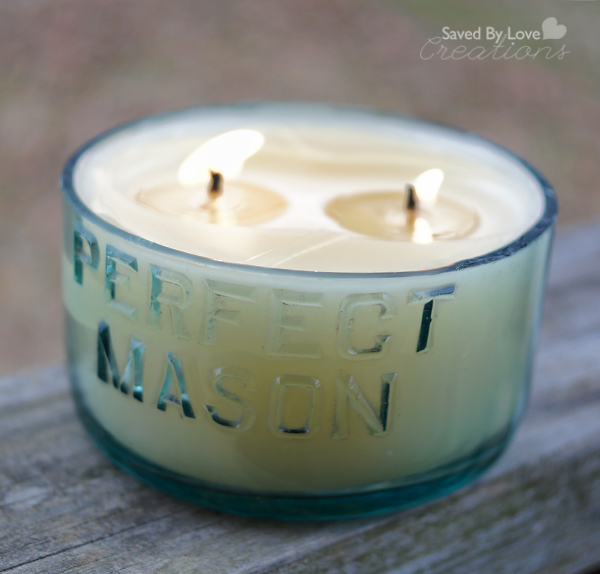 Make a Mason Jar Candle @savedbyloves