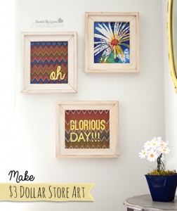 Dollar Store Craft Three Dollar Wall Art DIY