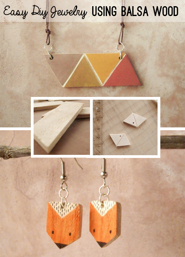Make DIY Jewelry With Balsa Wood @savedbyloves