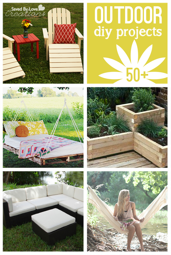 50 Best DIY Outdoor Projects @savedbyloves #outdoorliving