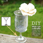 How to Make Mercury Glass Candle Holder