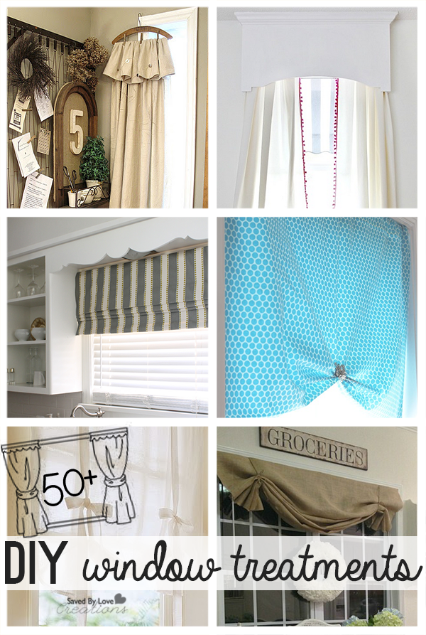 50 Plus Best DIY Window Treatments @savedbyloves