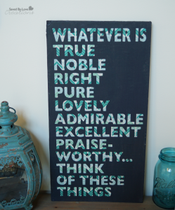 DIY Chalk Paint Reclaimed Wood Scripture Art @savedbyloves