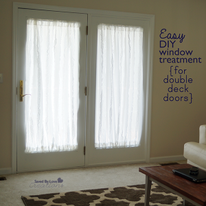 Window Treatment for Double Deck Doors