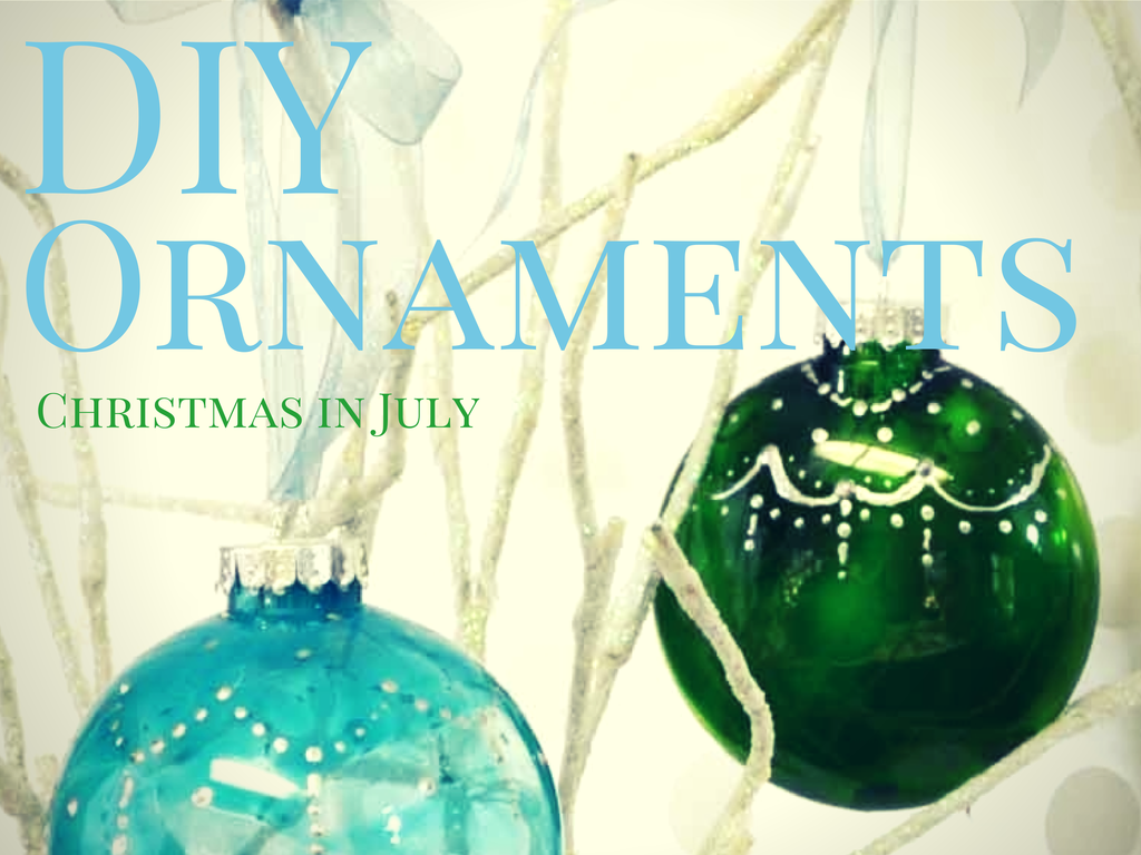 DIY Christmas Ornaments with Mod Podge Sheer Colors @savedbyloves Christmas in July