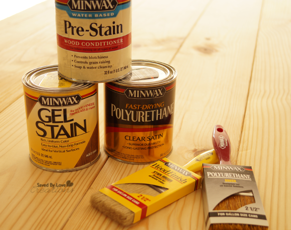 Minwax Wood Conditioner Gel Stain and Polyurethane