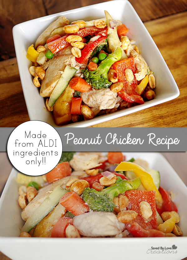 Peanut Chicken Recipe Using all Aldi Ingredients @savedbyloves