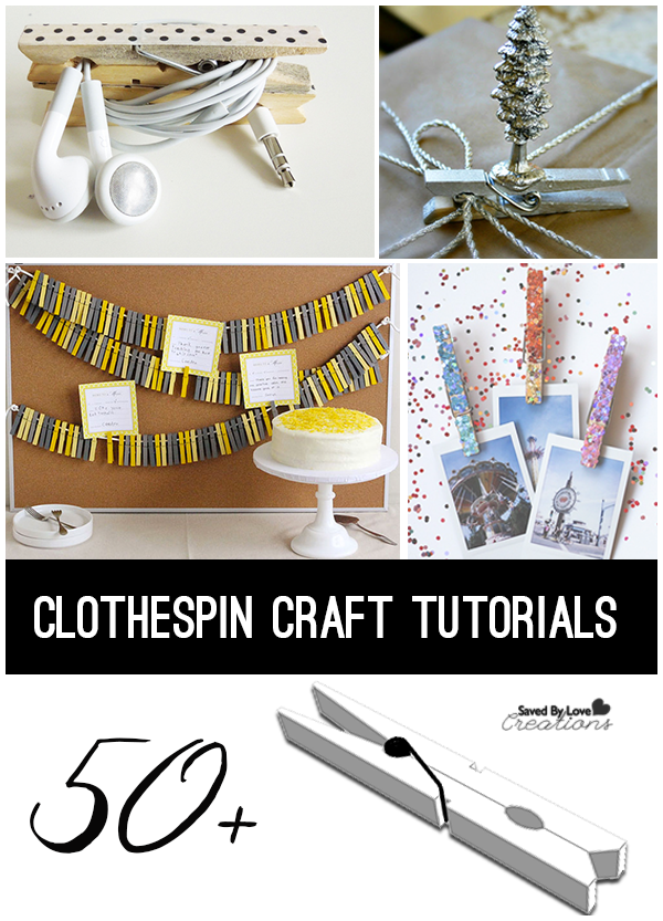 Clothespin Crafts to Make Over 50 Great Tutorials @savedbyloves