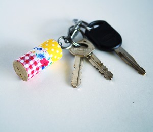 Corky Washi Keychain