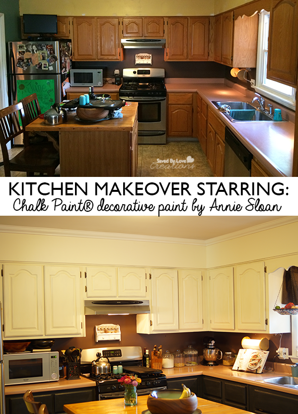 Kitchen Cabinet Upgrade with Chalk Paint