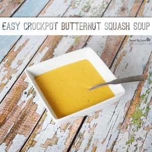 Crockpot Butternut Squash Soup Recipe to Die For from @savedbyloves