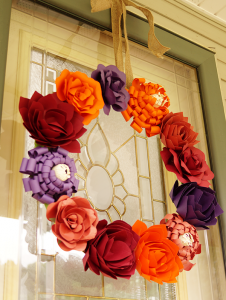 Make a Paper Flower Fall Wreath