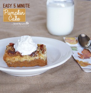 The Best Pumpkin Dessert Hands Down Pumpkin Dump Cake @savedbyloves