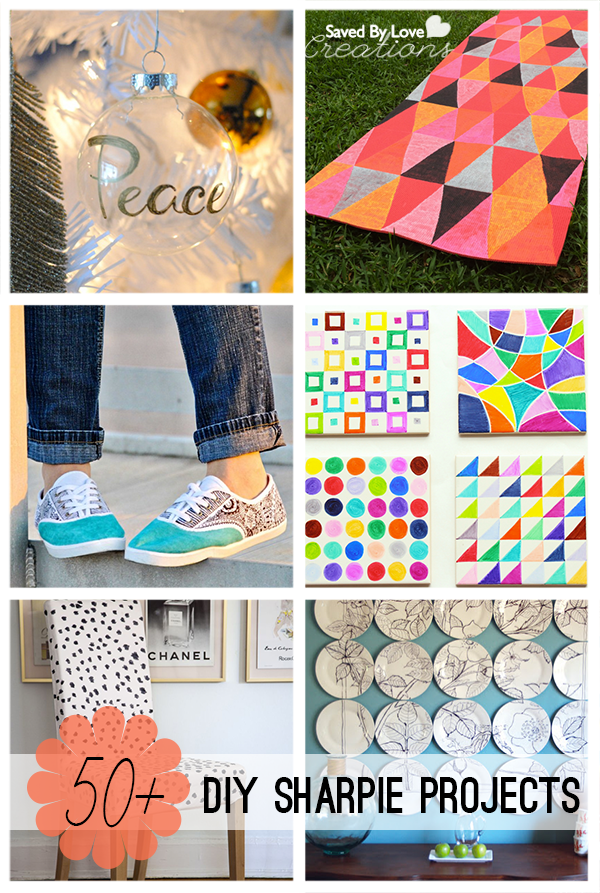 50 Plus Awesome DIY Sharpie Crafts and DIY Projects to make