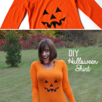 How to Make a Pumpkin Halloween DIY Tshirt with @savedbyloves