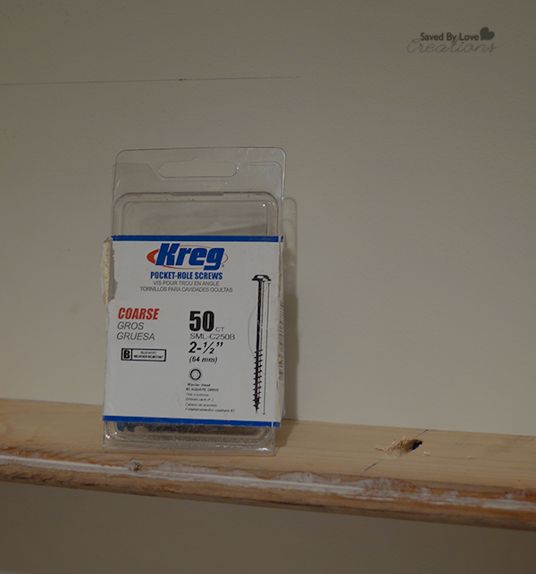 Use Kreg Screws to attach shelf to studs