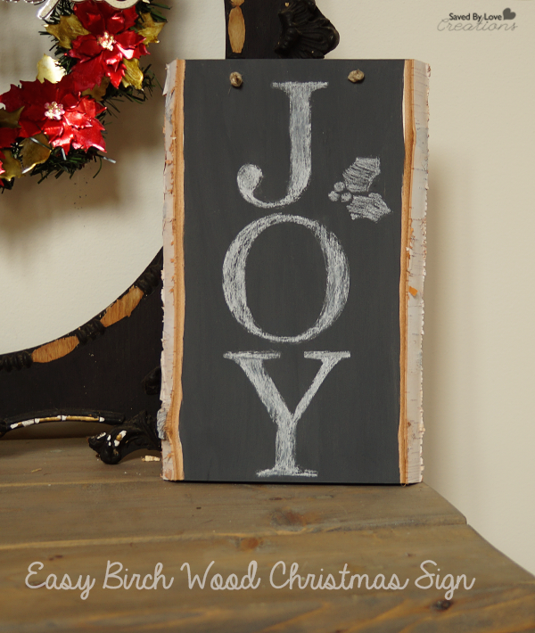 DIY Christmas Wood Sign Chalky Finish