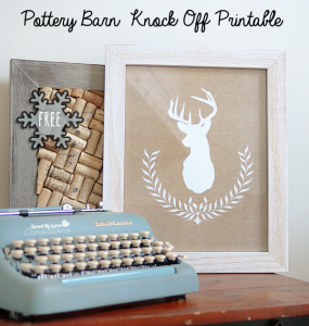 Pottery Barn Christmas Art Knockoff
