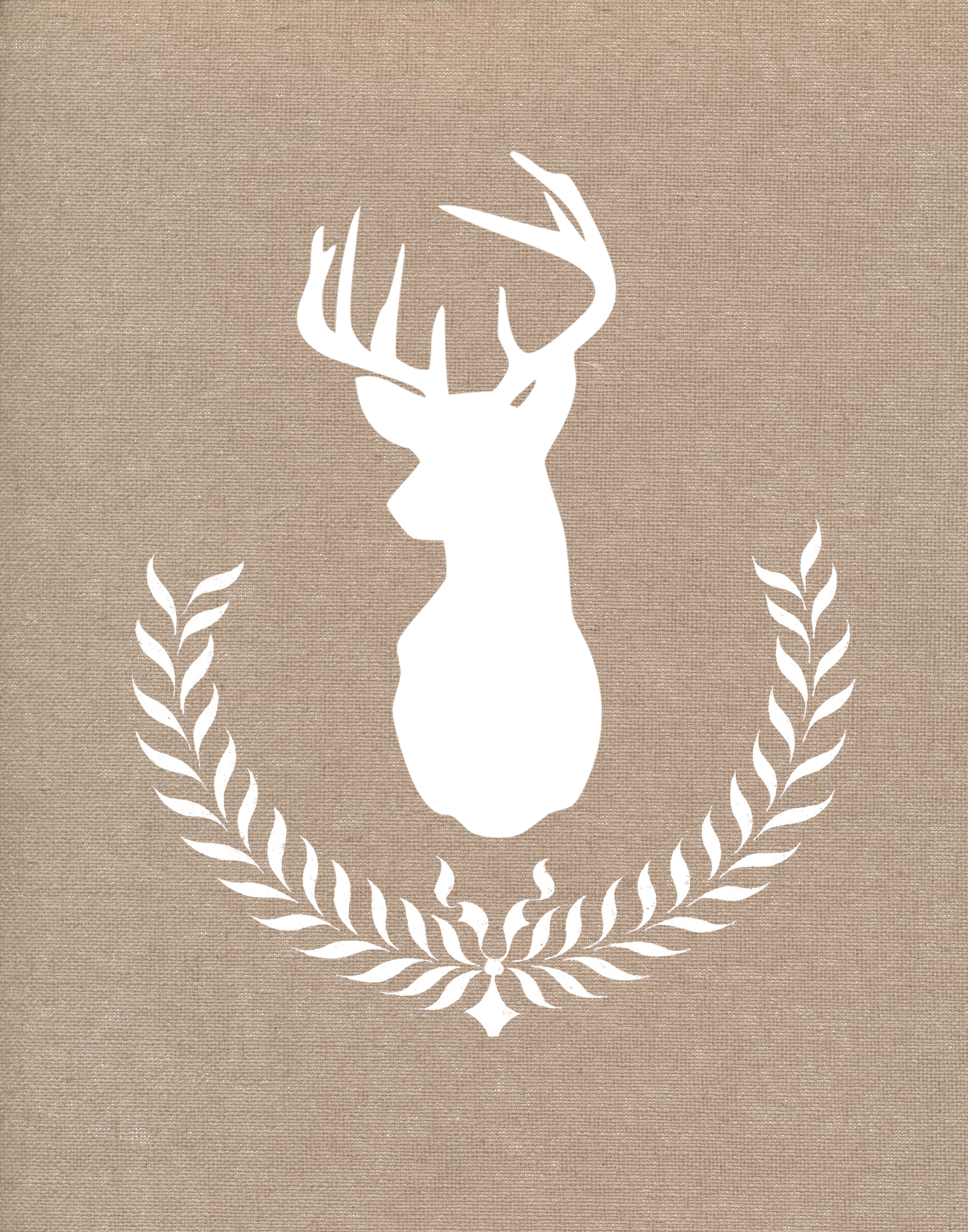 Reindeer Wreath Printable