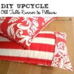 Table Runner to Pillows DIY Upcycle @savedbyloves