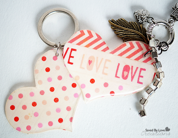 DIY Washi Tape Resin Charms for Valentines Day