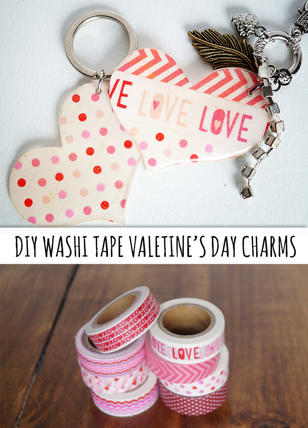 DIY Washi Tape Valentine's Day Jewelry Idea