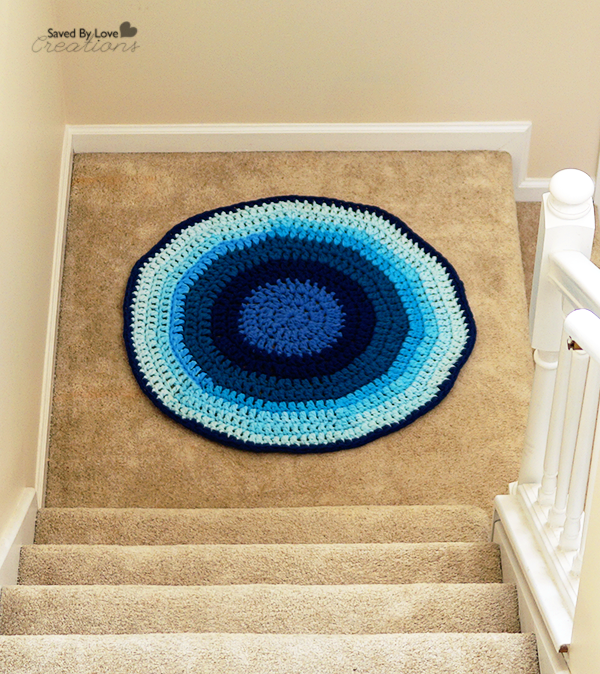 Double Crochet Round Rug Free Pattern
