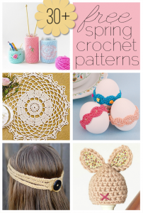 30 Plus Free Spring Crochet Patterns from @savedbyloves