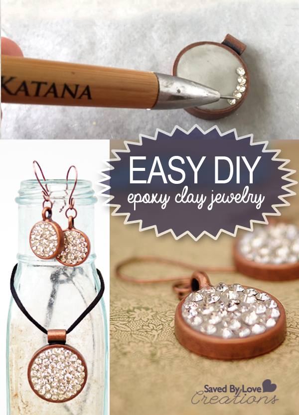 How to Make Gorgeous Epoxy Clay Crystal Jewelry @savedbyloves