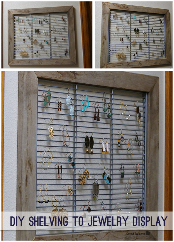 DIY Shelving to Jewelry Display @savedbyloves
